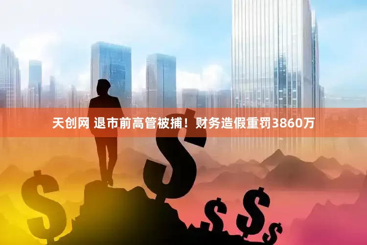 天创网 退市前高管被捕！财务造假重罚3860万