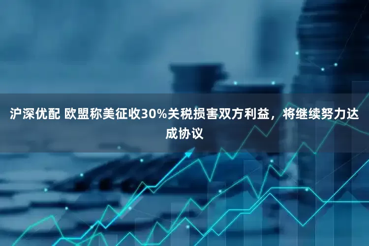 沪深优配 欧盟称美征收30%关税损害双方利益，将继续努力达成协议